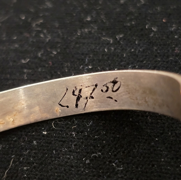 Navajo and Zuni Sterling Silver Inlay Bracelets Damaged Paul Begay/Tracy Zunie - Picture 13 of 15